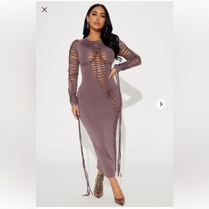 Fashion Nova Dangerous Affections Maxi dress